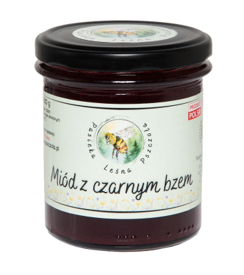 Miód z Czarnym Bzem 400g